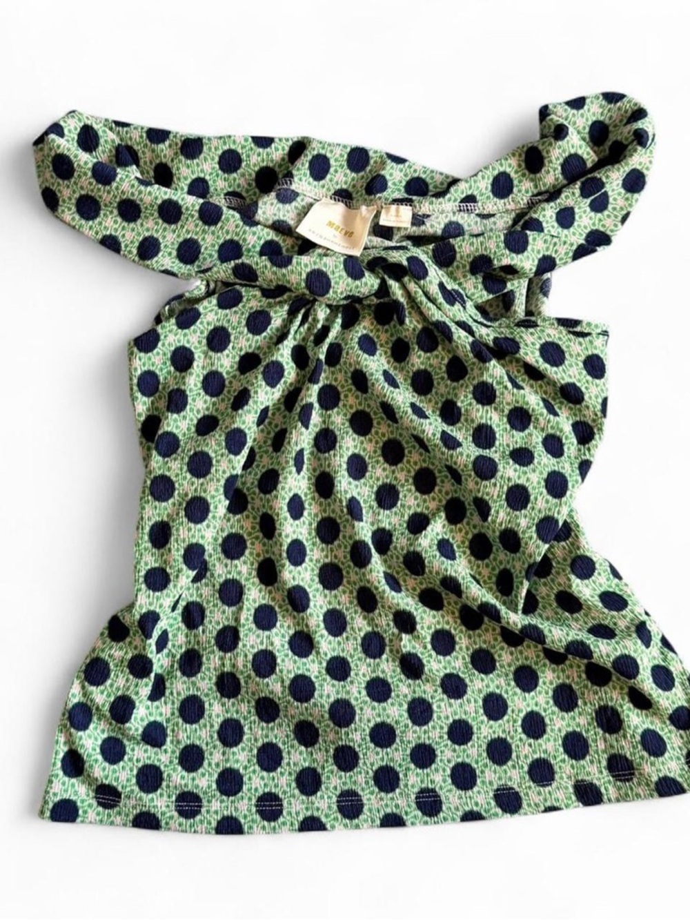 Green Polka Dot Halter Top